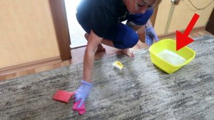 Всего 2 ложки на 1 литр воды и ковры чистейшие, как с магазина