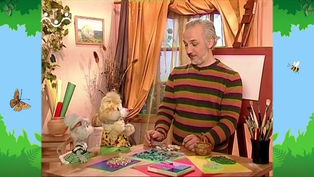 Утро в Шишкином Лесу. Художник. Мозаика