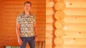 Обзор строительства дома _ Проект дома из оцилиндрованного бревна 260 мм ЭКС ВИЛАД