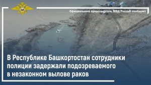 В Башкортостане полицейские задержали подозреваемого в незаконном вылове раков