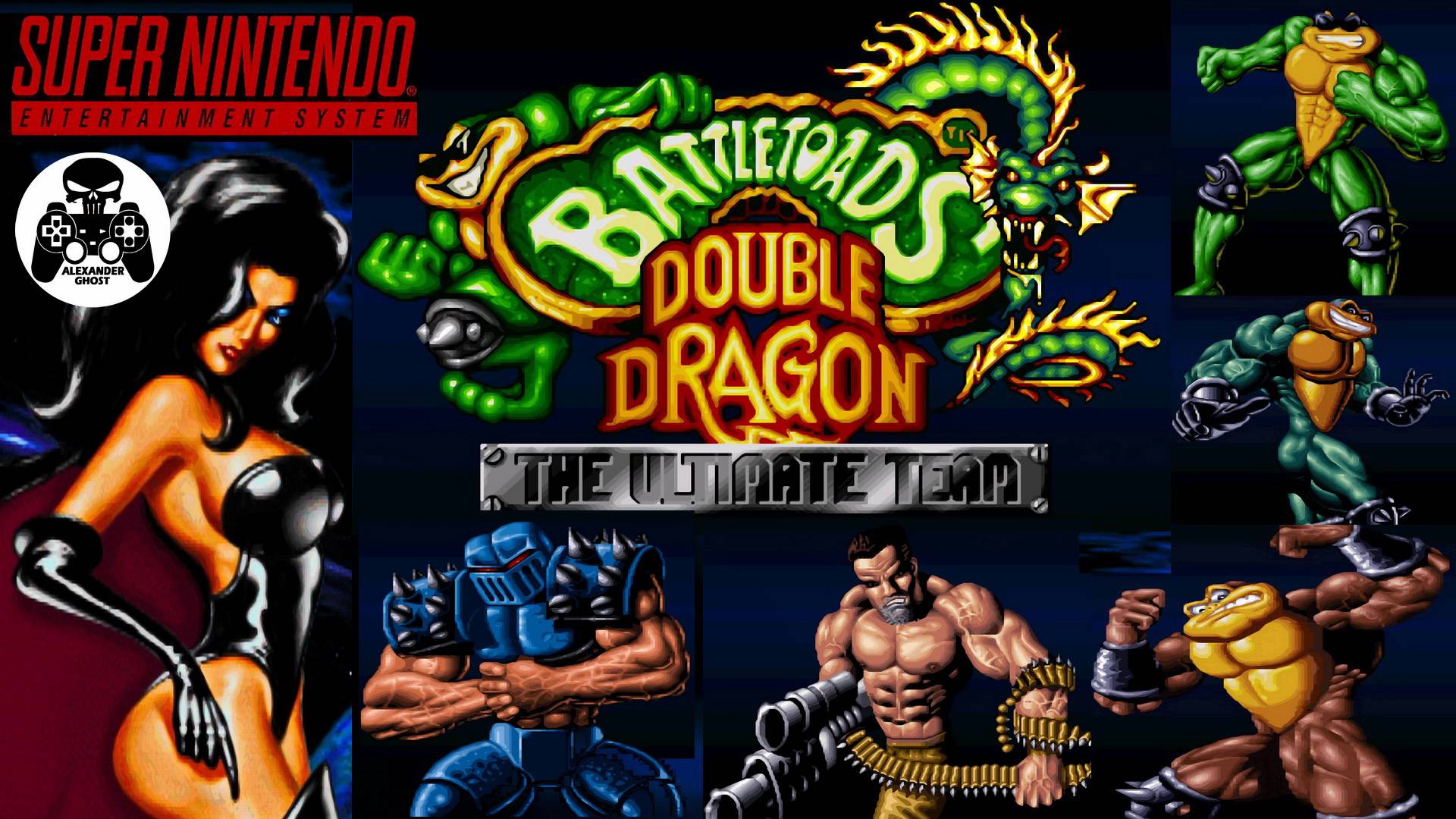 Battletoads and Double Dragon The Ultimate Team SNES прохождение Rash