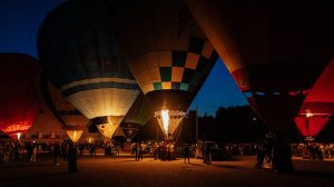 Воздухоплавание в Великих Луках завершилось ночным свечением