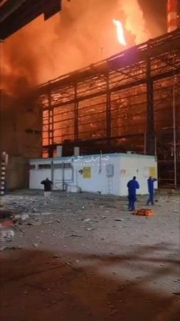 Уничтоженная Ираном электростанция в Хайфе
