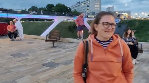 Смотровая площадка г. Нижнего Новгорода.Центр города.Празднования Дня России.