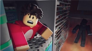 Играю в Роблокс "Выжить на ночь в мега-магазине" (часть 2 С sim9gleb)