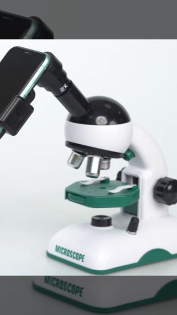 Микроскоп детский школьный Organic Brand с набором для исследования и опытов, 12 микропрепаратов смотреть онлайн