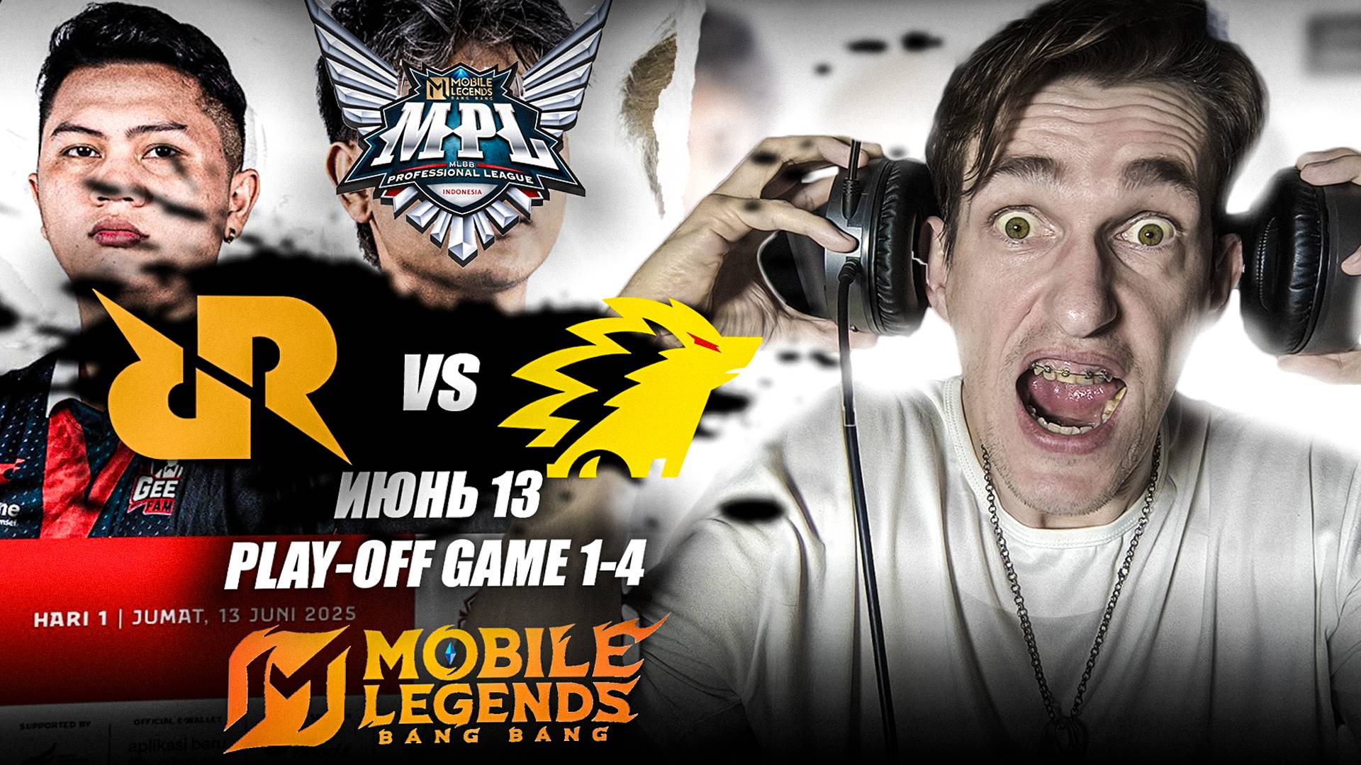 ДЕНЬ 3 RRQ Hoshi vs ONIC Play-off Game 1-4 | MPL ID S15 Mobile Legends