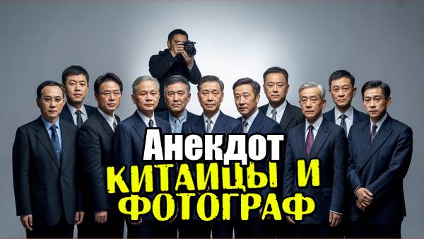 Анекдот про китайцев и фотографа. Смешной, новый, свежий анекдот. Прикол.
