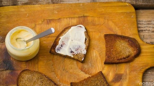 Гренок из черного хлеба
