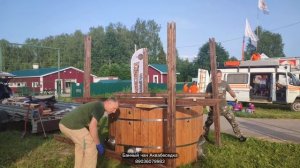 Устанавливаем Аквабеседку и перголу для выставки в Городецкой сыроварне