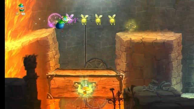 Rayman Legends. 07. Этап Бегом по подземельям!