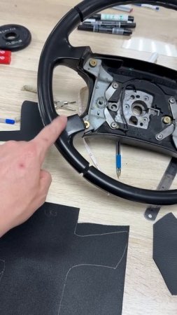Делаю лекало на руль BMW E34.