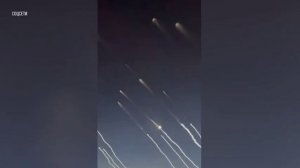 Пассажир самолета снял массовый пуск баллистических ракет с территории Ирана