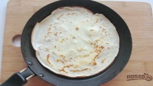 Блинчики с отварным мясом