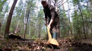 ДОМ НА ДЕРЕВЕ ПОСЛЕ СУРОВОЙ ЗИМЫ | ЖИЗНЬ в ЛЕСУ - Лесные Bushcraft Tree Shelter