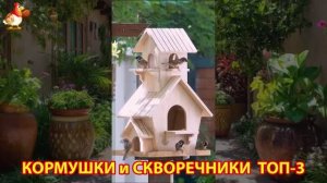 Кормушки и скворечники своими руками для птиц ТОП-3 (67) 🪚🪛🔨 Идеи для дачи и сада пошагово ❣️