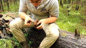 Добывание огня чагой - Техника ручной огненной дрели | Starting a Fire with Chaga - Hand Drill