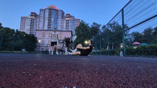 Растяжка на улице ч. 2 с Растяжка до и после тренировки