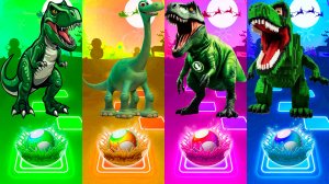 Динозавры - Мультики про Динозавров | МУЛЬТФИЛЬМЫ ДИНОЗАВРЫ в Tiles Hop 64 серия