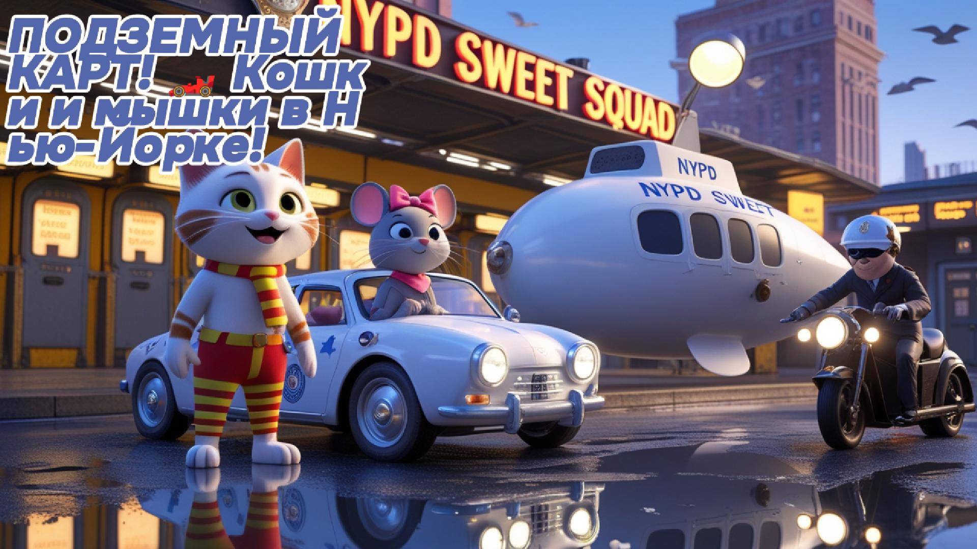 ПОДЗЕМНЫЙ КАРТ! 🏎️ Кошки и мышки в Нью-Йорке