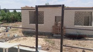 Сварил каркас забора .
