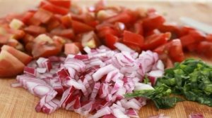 Гренки с помидорами и сыром