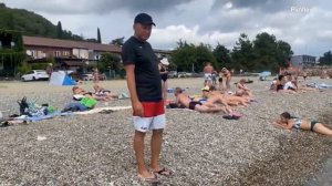 Абхазия Гагрский район пляж Лдзаа сегодня 16 июня 2025. Обстановка на пляже, погода сейчас и море