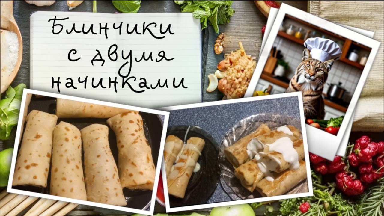 Блинчики с начинками. Вайб Масленицы круглый год