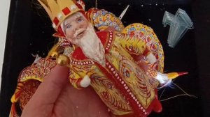 коллекция ватных ёлочных игрушек по сказке П.Ершова "Конёк-Горбунок"