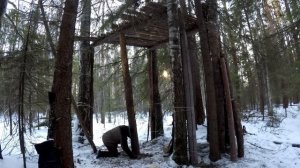 ДОМ НА ДЕРЕВЕ СВОИМИ РУКАМИ | ОХОТНИЧЬЯ БАШНЯ | HUNTING TOWER DIY | BUSHCRAFT HOUSE ON THE TREE