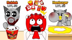 Спрунки или Спрунке - Челендж Острая еда | Sprunki мультфильм