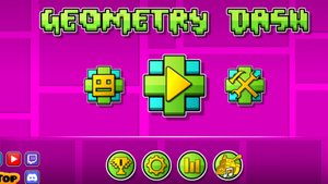 Играю в geometry dash. Прохожу все уровни.