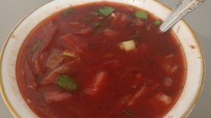 Борщ с черносливом