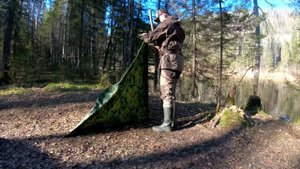 КАК СДЕЛАТЬ ПАЛАТКУ СВОИМИ РУКАМИ | Жареное мясо – Стейк на углях | Темляки для ножей