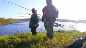 РЫБАЛКА на восточном Мурмане. Кумжа. Тяжёлый поплавок рулит!