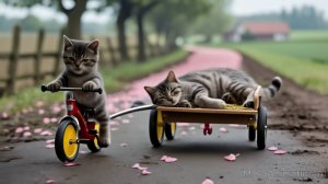 Котик лечит маму