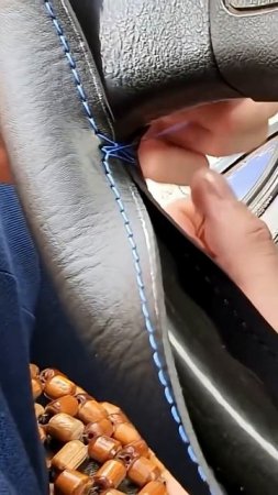 На газель делаю кожаный руль.