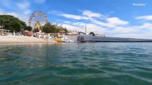 Геленджик Кабардинка пляж Солнечный сегодня 16 июня 2025. Обстановка на пляже, какая погода, море