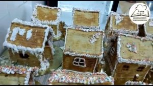 Домик гжель / Gzhel house / DIY New Year's gingerbread house: ginger dough recipe +  master class