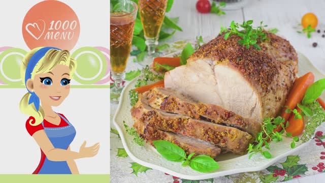🍯 СВИНИНА В МЕДОВО-ГОРЧИЧНОМ СОУСЕ — нежно, сладковато - за 40 минут!