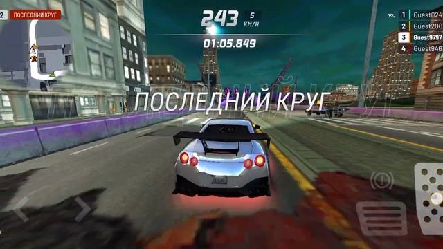 Второе место в сумасшедшем заезде по ночной трассе Best_playegame