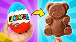 🍦Гигантское шоколадное мороженое-медведь! 🐻 Лёгкий рецепт