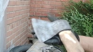 Мой первый опыт покраски диска авто и пескоструй