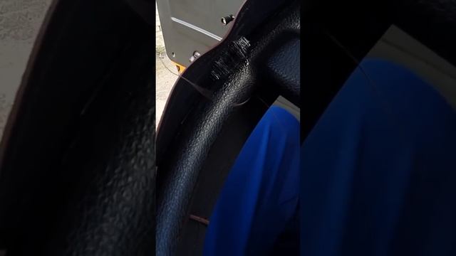 На КАМАЗЕ кожаный руль ДЕЛАЮ САМ.