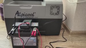 Тест-3. Работа НЕохлажденного (!!!) автохолодильника Alpicool CX30 от аккумулятора 12 в