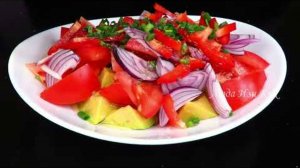 Вкусный и Полезный Салат с авокадо и помидорами на каждый день обед ужин Пост Веган