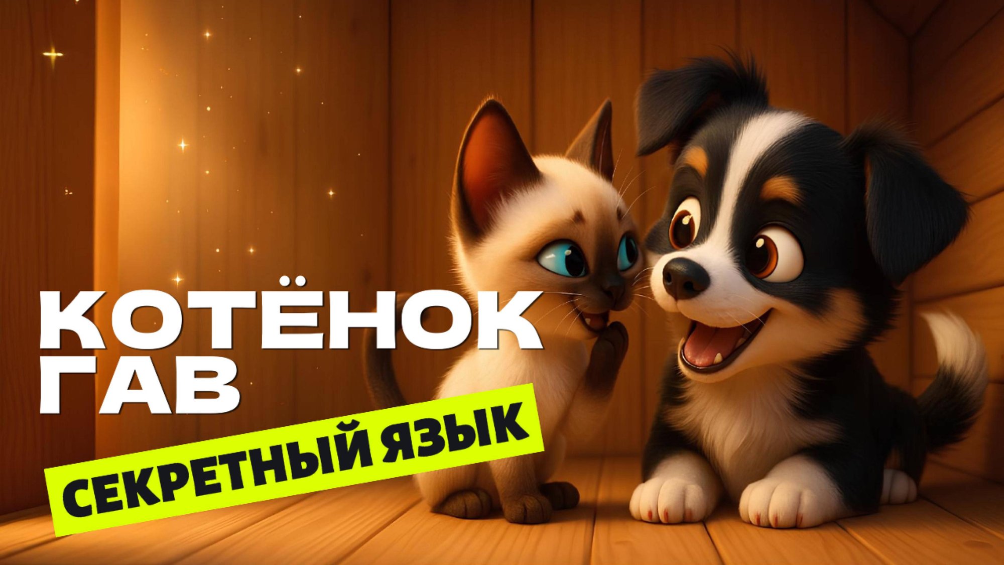 Котёнок по имени ГАВ. Секретный язык 🐶🐱