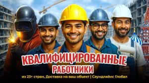 Квалифицированные работники из 23+ стран, Доставка на ваш объект | Саундлайнс Глобал