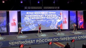 Чемпионат России до 63 кг Толчок гирь Группа А Бенидзе, Бутенко, Смагулов