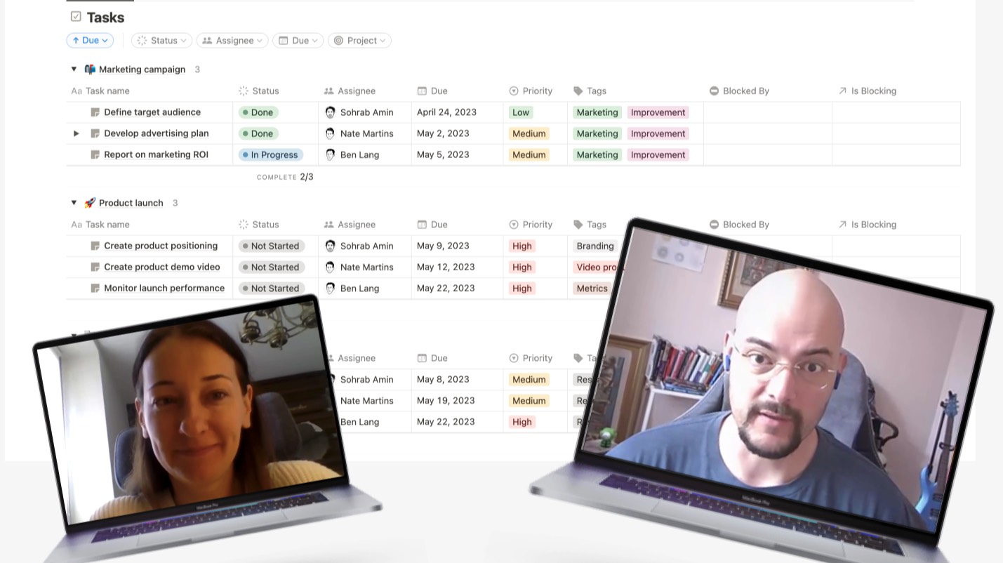 Личные проекты и задачи в Notion